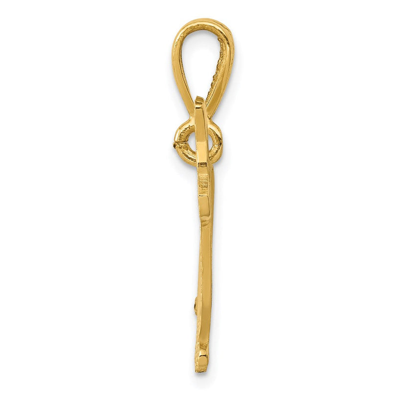 14k Yellow Gold Welsh Corgi Dog Pendant