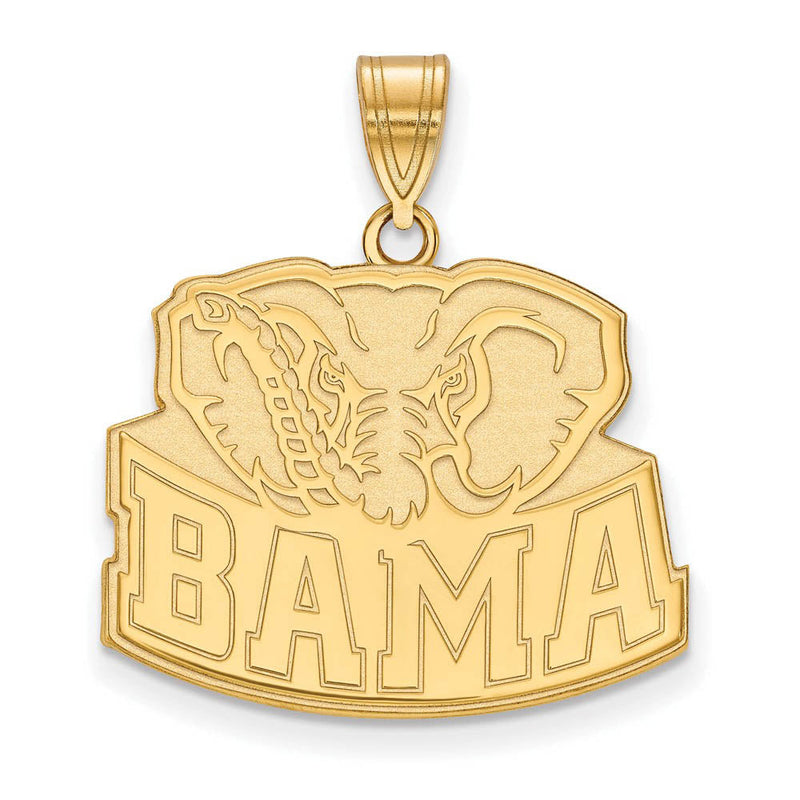 10k Yellow Gold U. of Alabama Large 'BAMA' Pendant