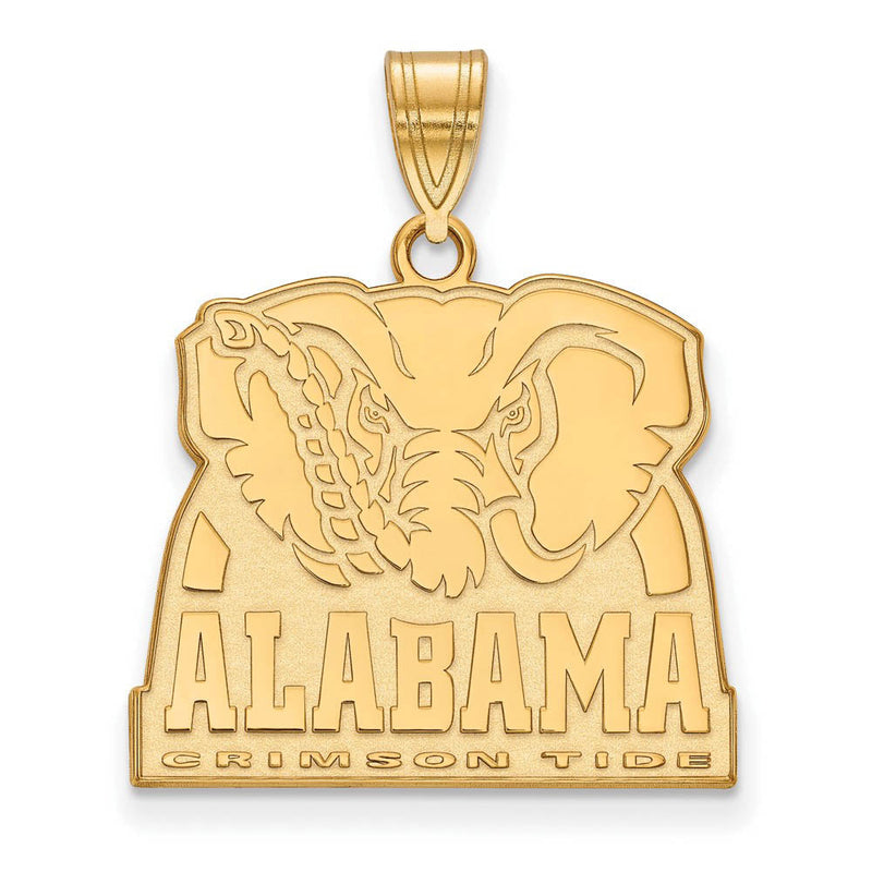 14k Yellow Gold U. of Alabama Large Logo Pendant