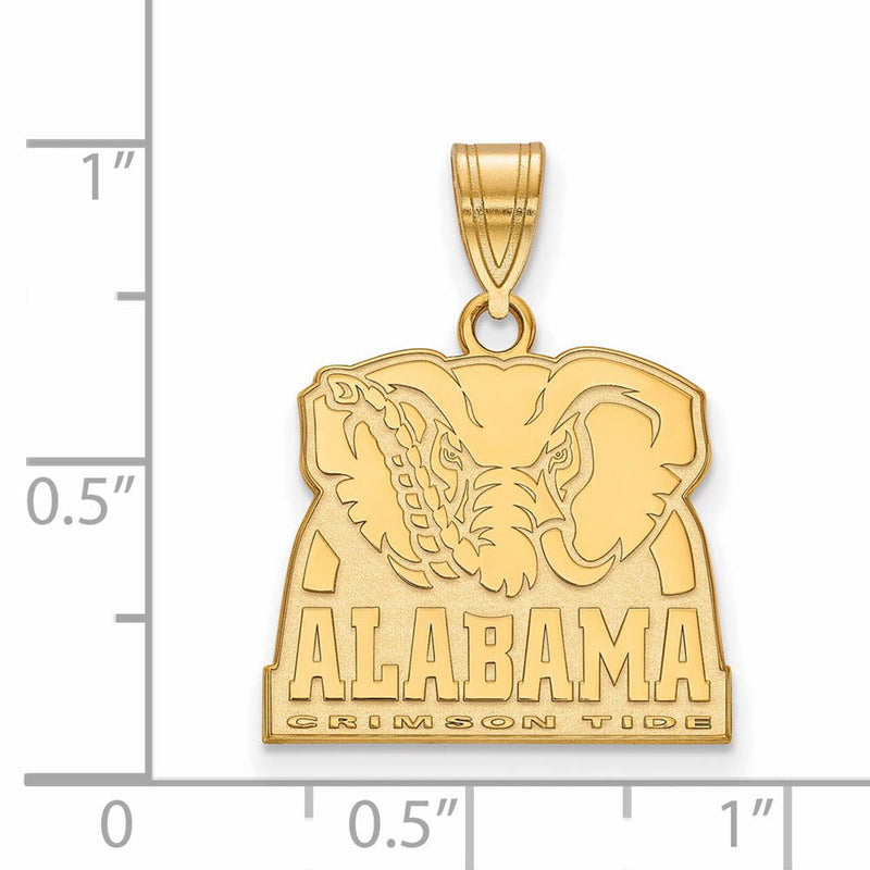 14k Yellow Gold U. of Alabama Medium Logo Pendant
