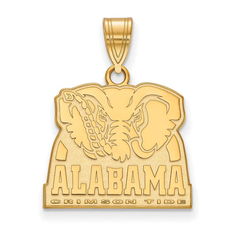 14k Gold Plated Silver U. of Alabama Medium Logo Pendant