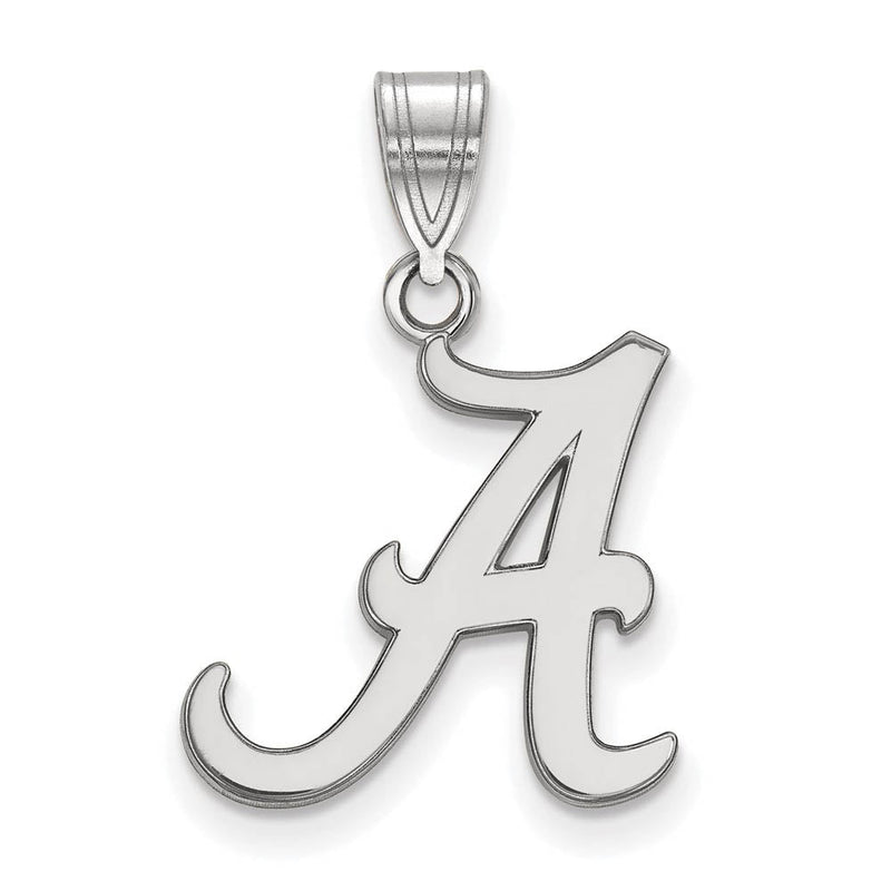 Sterling Silver U. of Alabama Medium Initial A Pendant