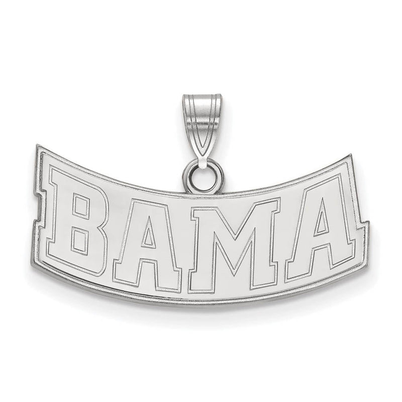 10k White Gold U. of Alabama Small 'BAMA' Pendant