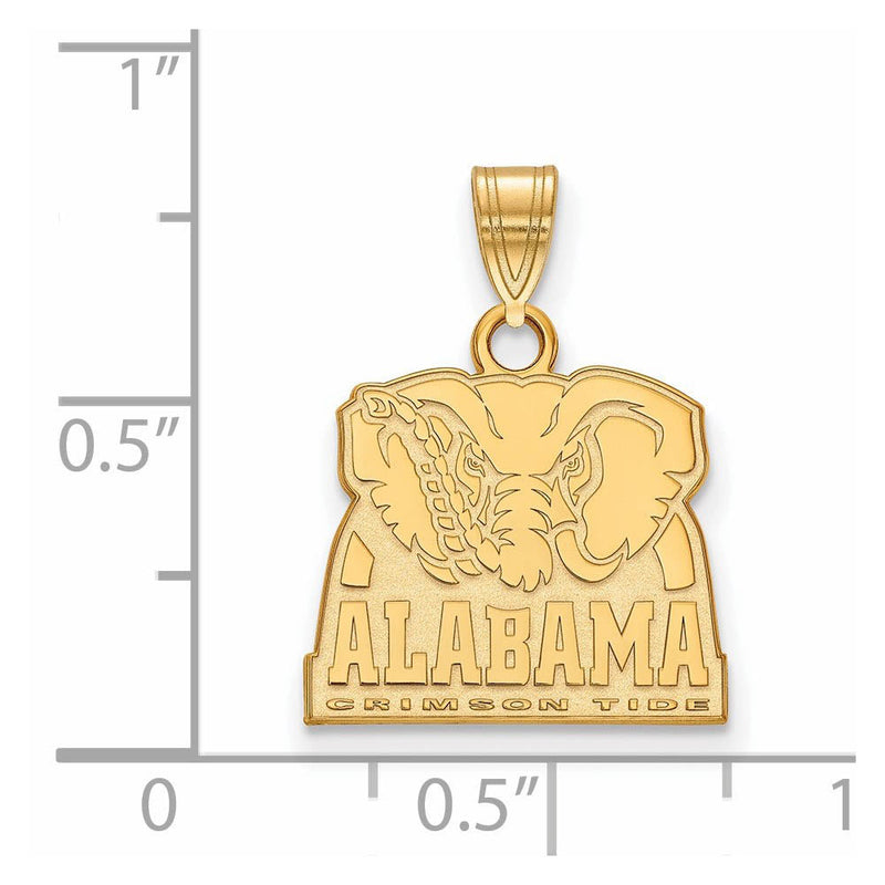 10k Yellow Gold U. of Alabama Small Logo Pendant