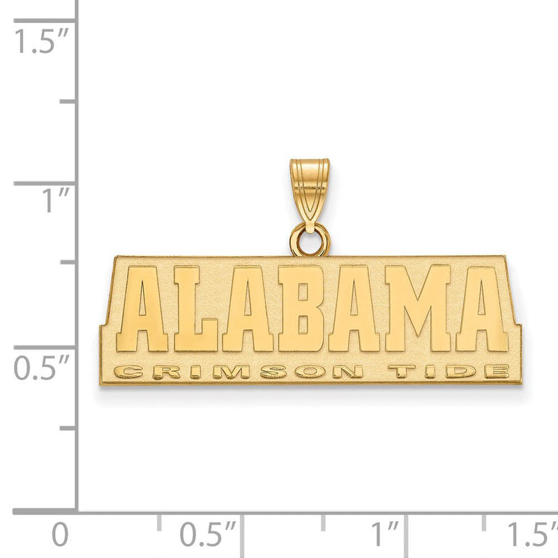 10k Yellow Gold U. of Alabama Small Script Pendant