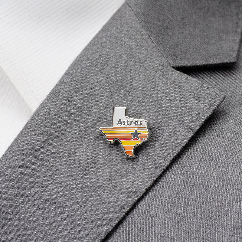 MLB Houston Astros Tequila Sunrise Lapel Pin