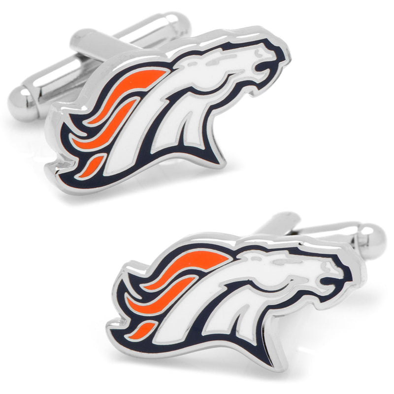 NFL Denver Broncos Cufflinks and Tie Bar Gift Set
