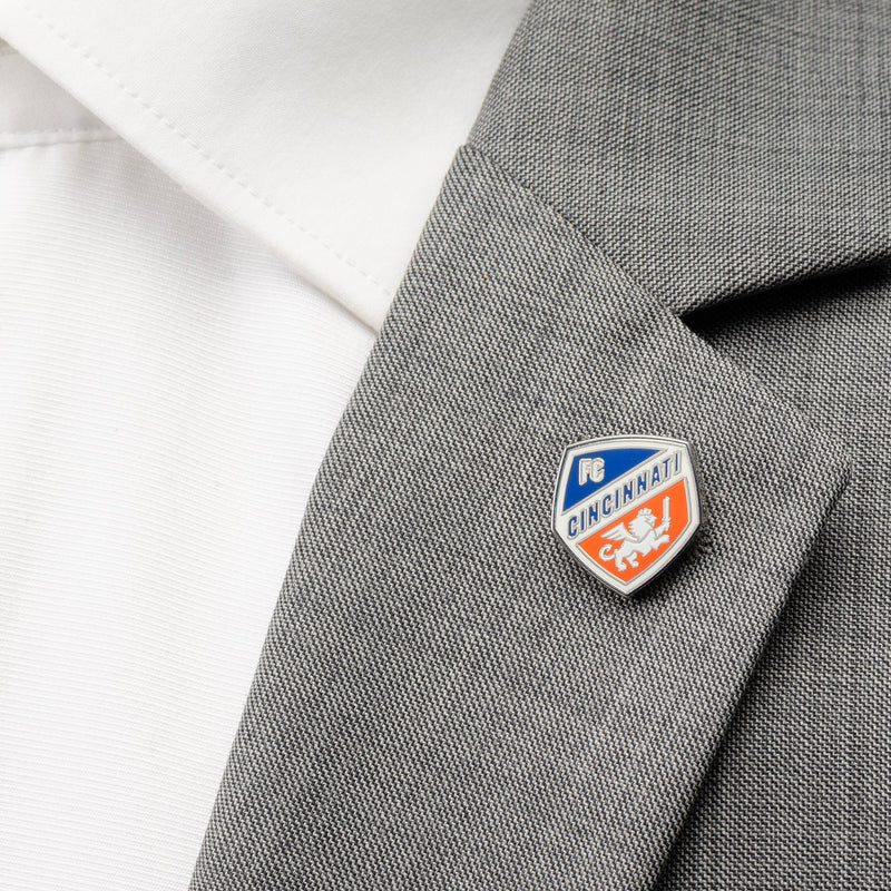 MLS FC Cincinnati Cufflinks and Lapel Pin Gift Set