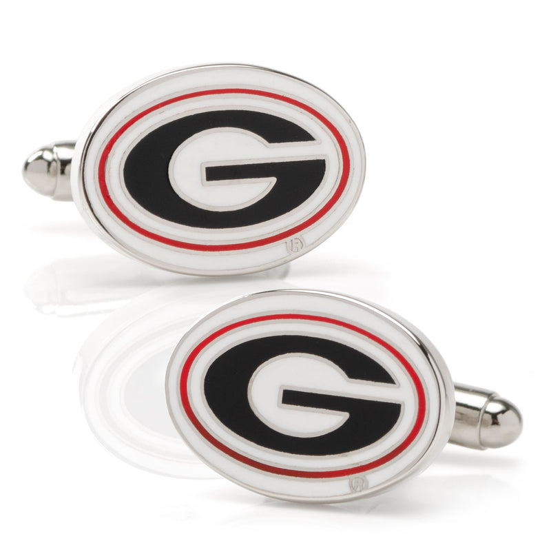 NCAA University of Georgia Bulldog Cufflinks and Lapel Pin Gift Set