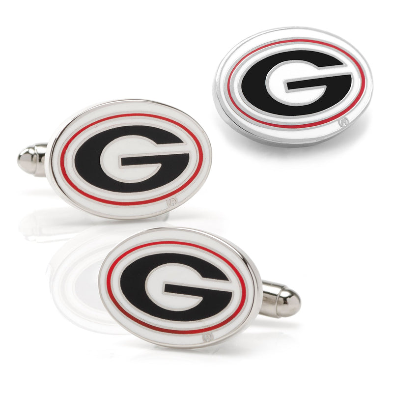 NCAA University of Georgia Bulldog Cufflinks and Lapel Pin Gift Set