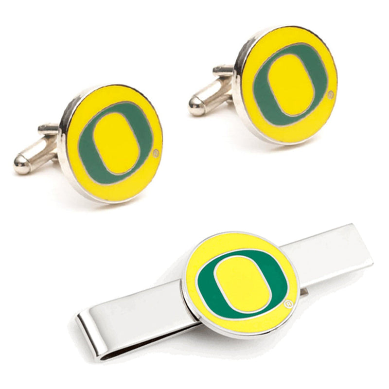 NCAA Oregon Ducks Cufflinks and Tie Bar Gift Set