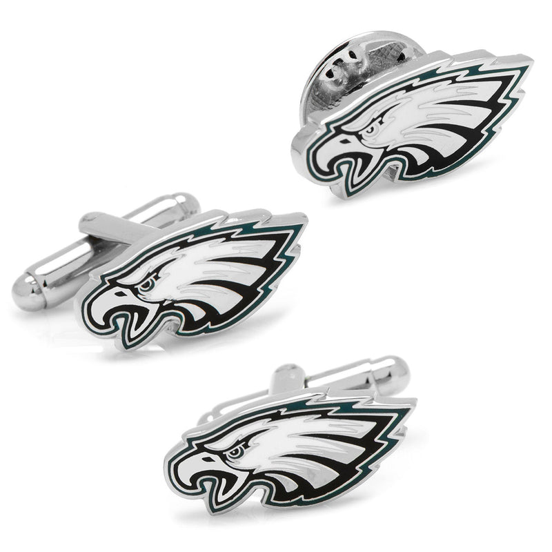 NFL Philadelphia Eagles Cufflinks and Lapel Pin Gift Set