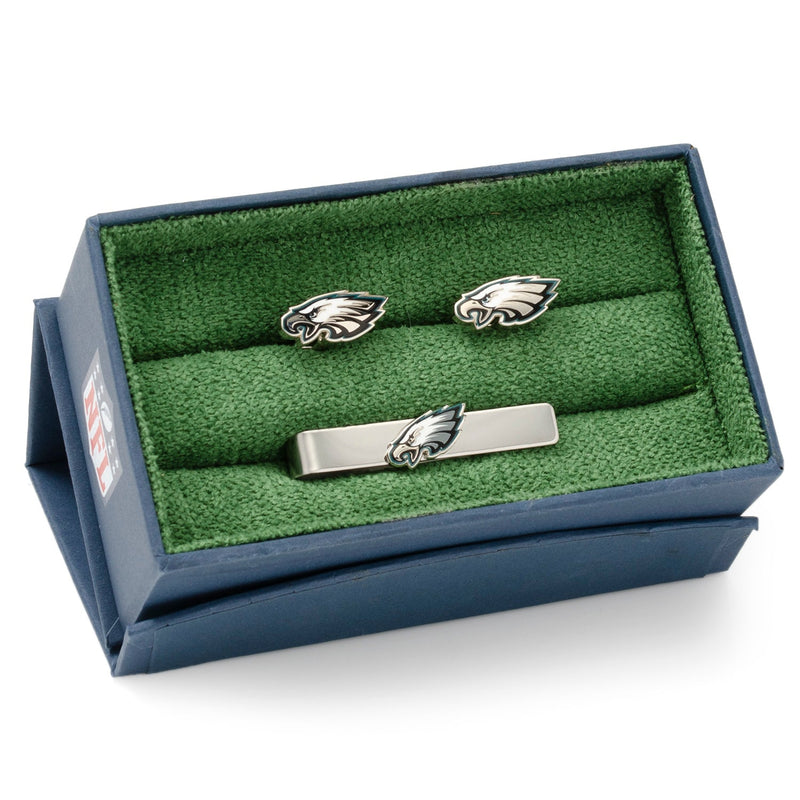 NFL Philadelphia Eagles Cufflinks and Tie Clip Gift Set