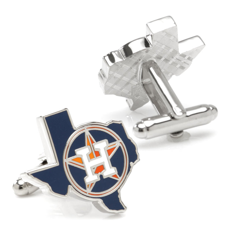 MLB Houston Astros State Shaped Cufflinks