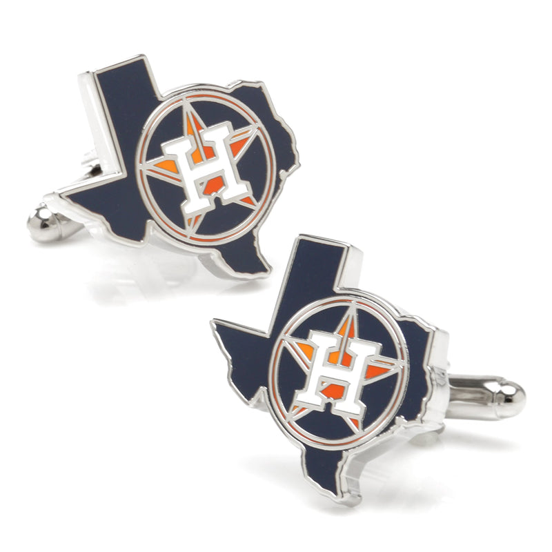 MLB Houston Astros State Shaped Cufflinks