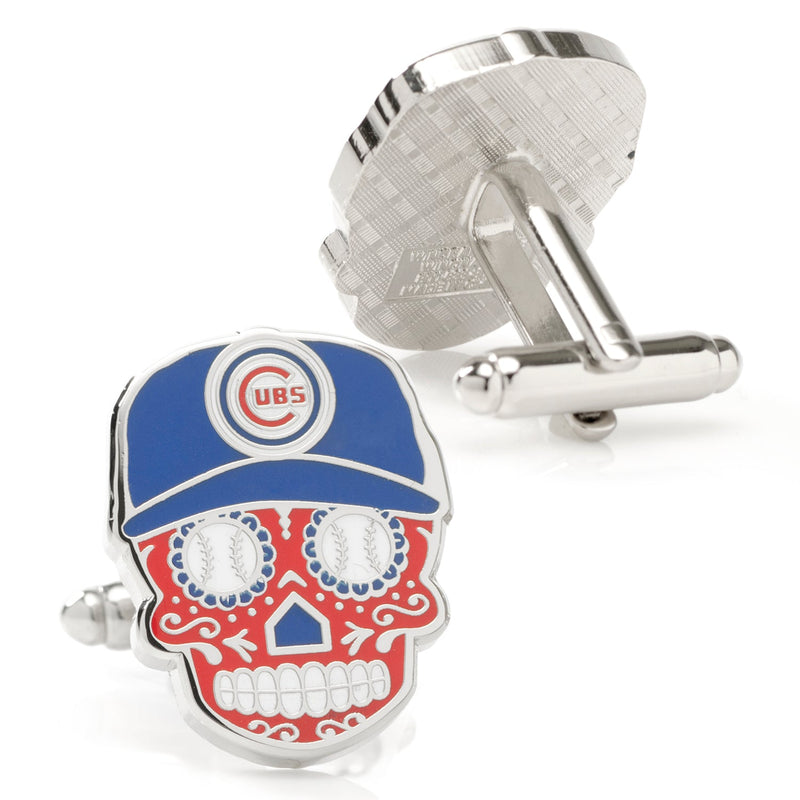 MLB Chicago Cubs Sugar Skull Cufflinks