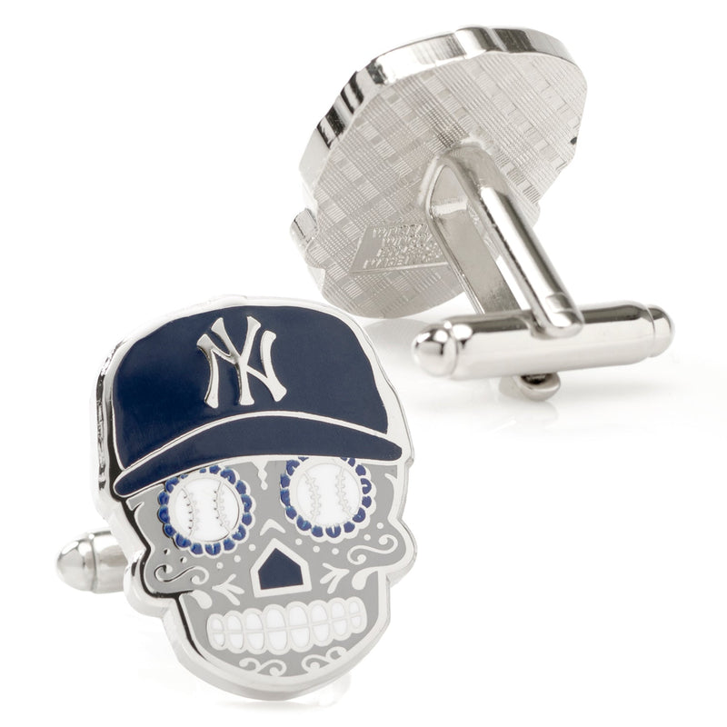 MLB New York Yankees Sugar Skull Cufflinks