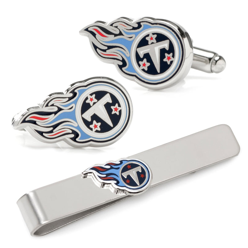 NFL Tennessee Titans Cufflinks and Tie Bar Gift Set