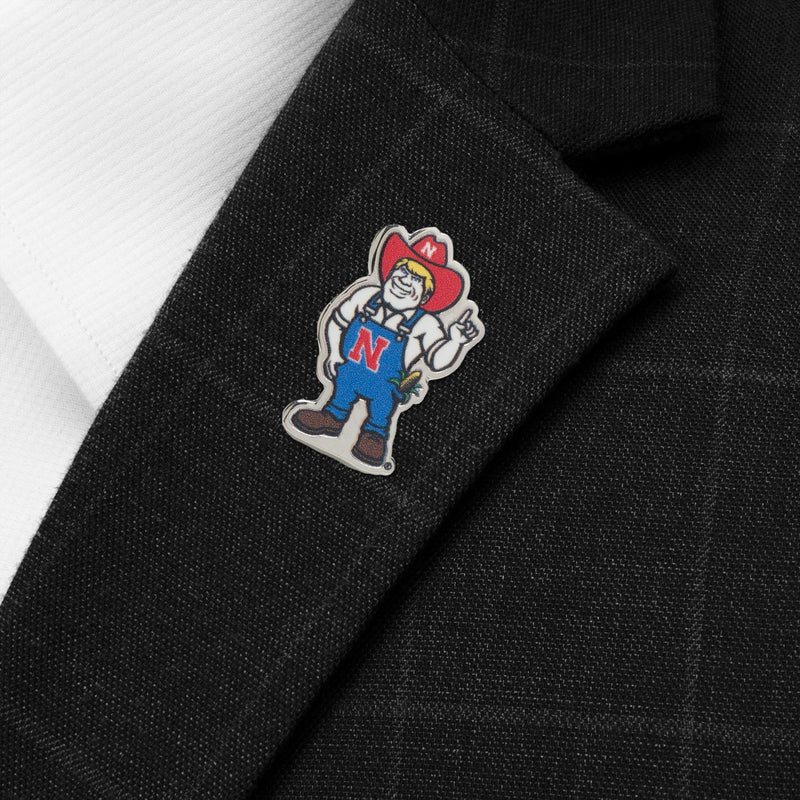NCAA Nebraska Herbie Husker Mascot Lapel Pin