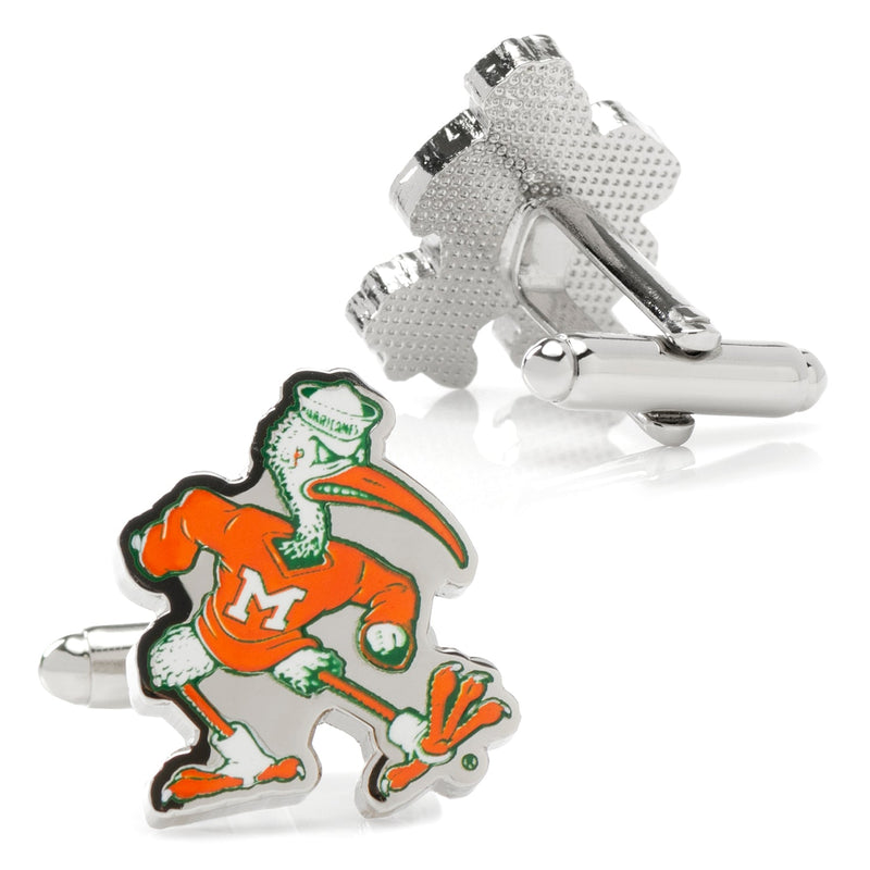 NCAA University of Miami Hurricanes Throwback Cufflinks