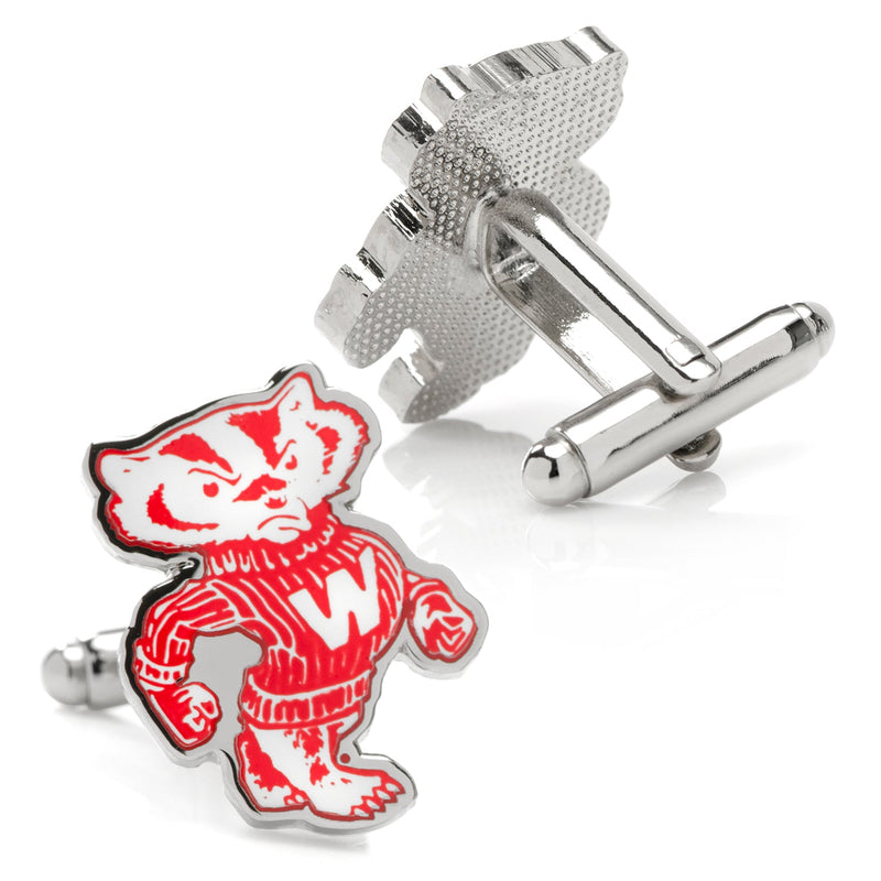 NCAA University of Wisconsin Badgers Throwback Cufflinks