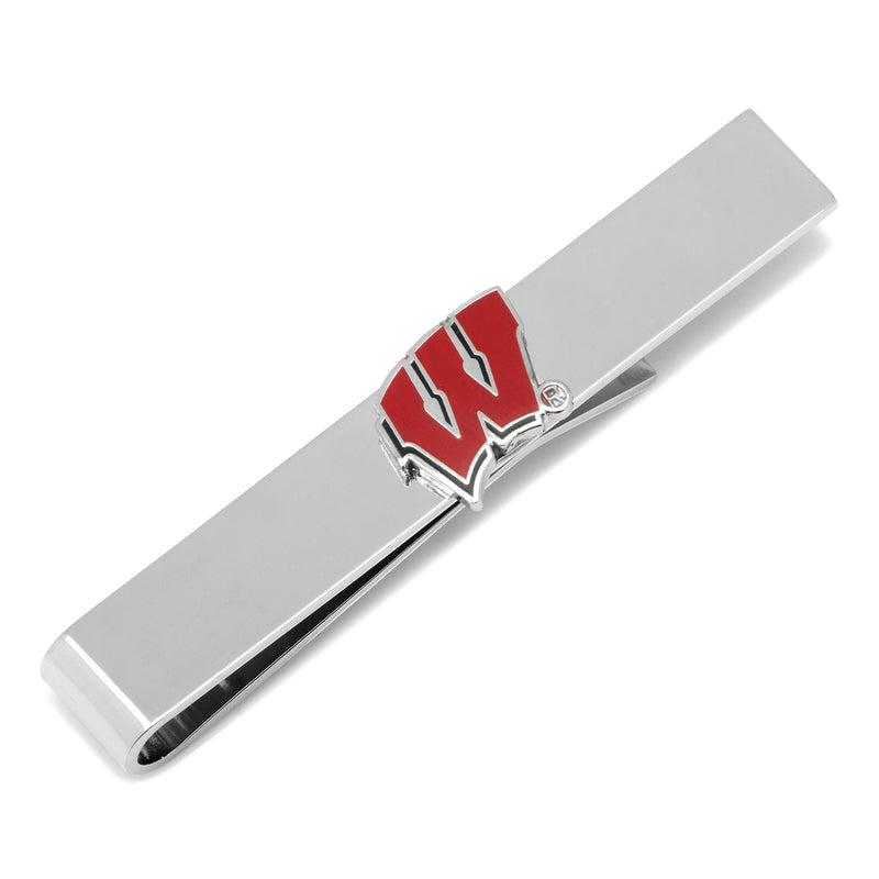 NCAA University of Wisconsin Badgers Cufflinks and Tie Bar Set