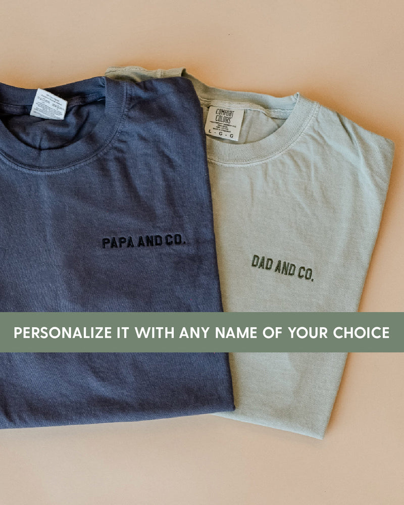 Embroidered Comfort Colors Tee - (PERSONALIZE IT) & Co.