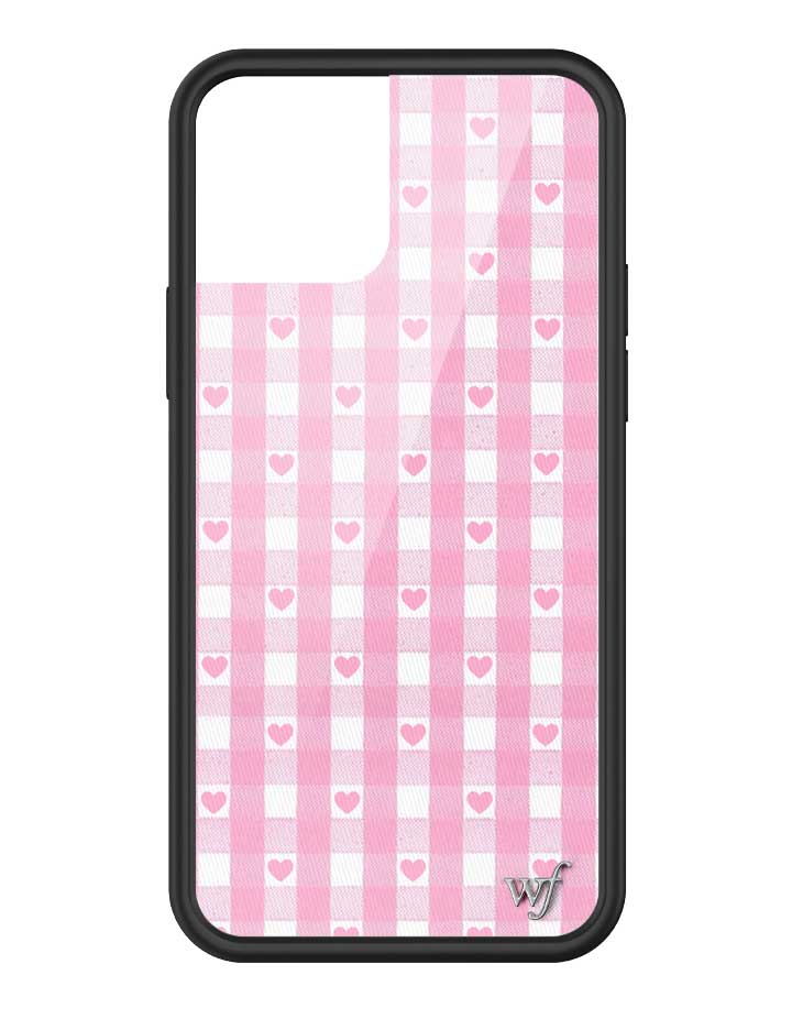 Gingham Hearts | Pink iPhone Case