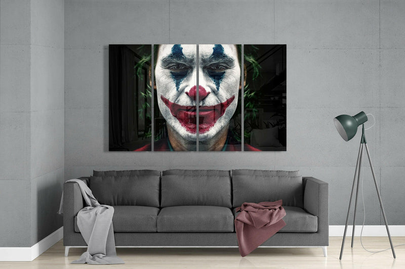 Joker 4 Pieces Mega Glass Wall Art (59"x36")