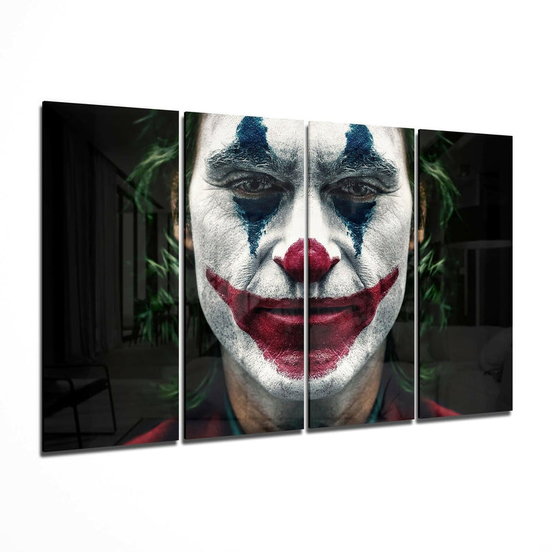 Joker 4 Pieces Mega Glass Wall Art (59"x36")