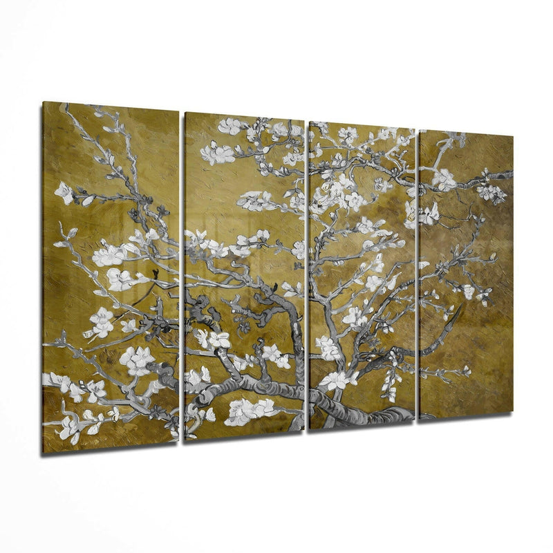 Sakura 4 Pieces Mega Glass Wall Art (59"x36")