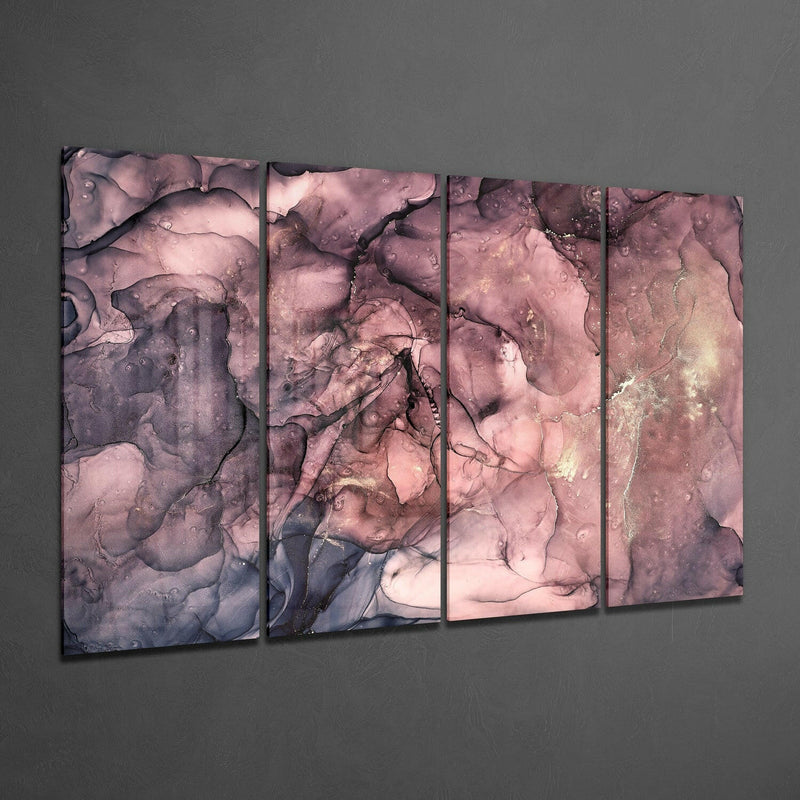 Marble 4 Pieces Mega Glass Wall Art (59"x36")