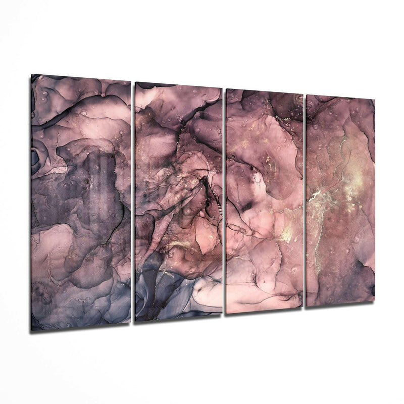 Marble 4 Pieces Mega Glass Wall Art (59"x36")