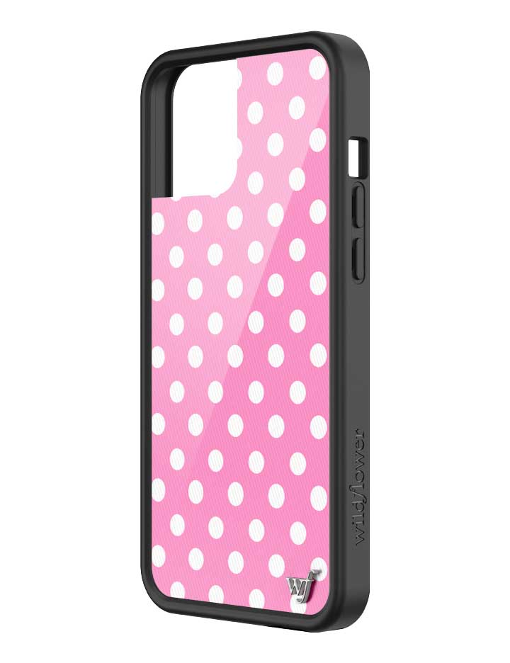 Polka Dot | Pink and White iPhone Case