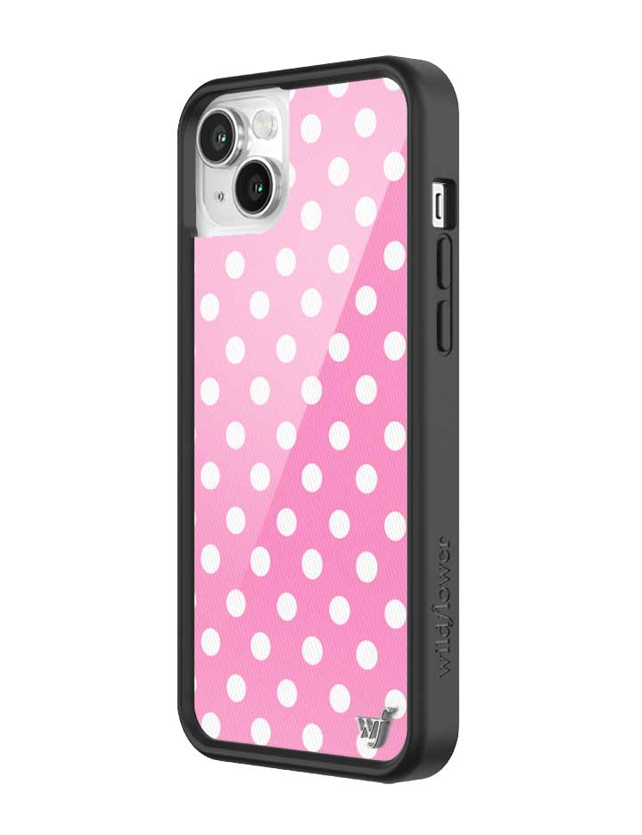 Polka Dot | Pink and White iPhone Case