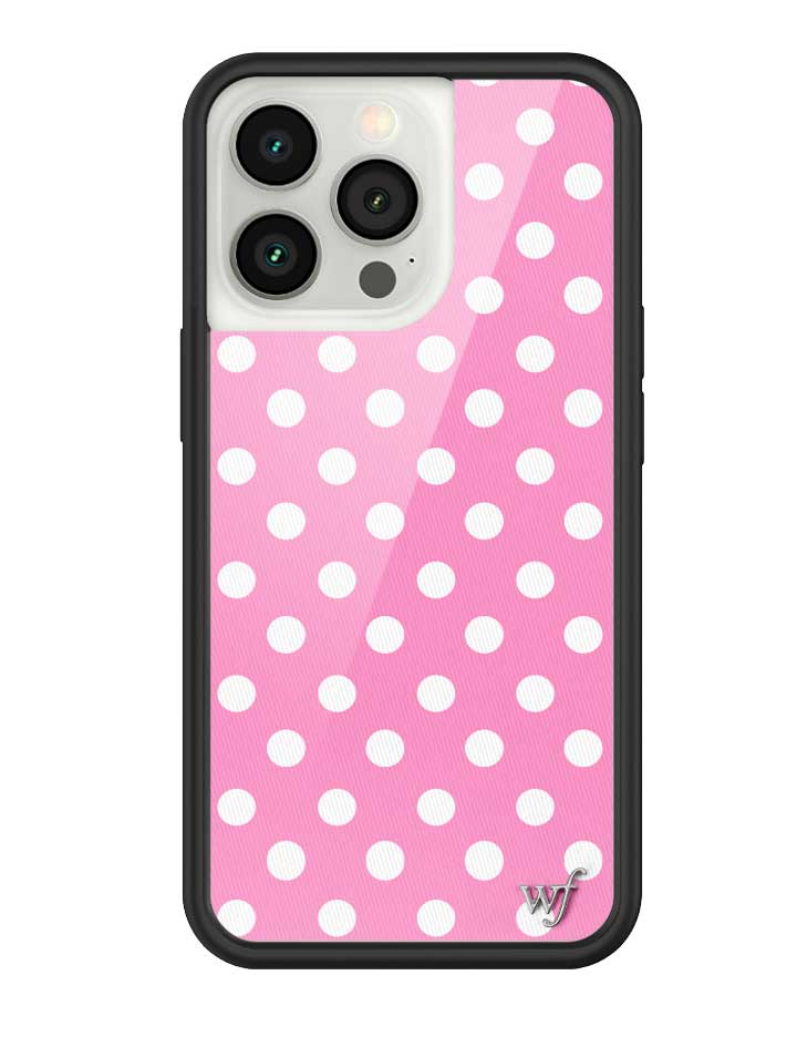 Polka Dot | Pink and White iPhone Case