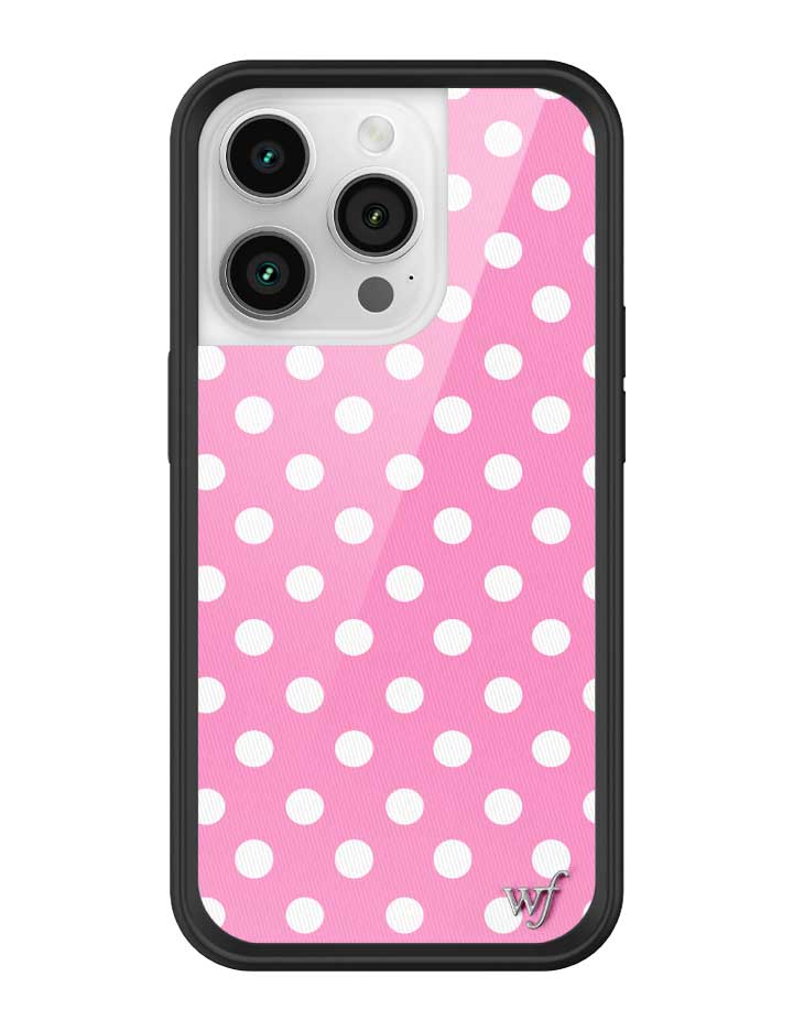 Polka Dot | Pink and White iPhone Case