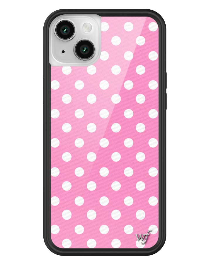 Polka Dot | Pink and White iPhone Case