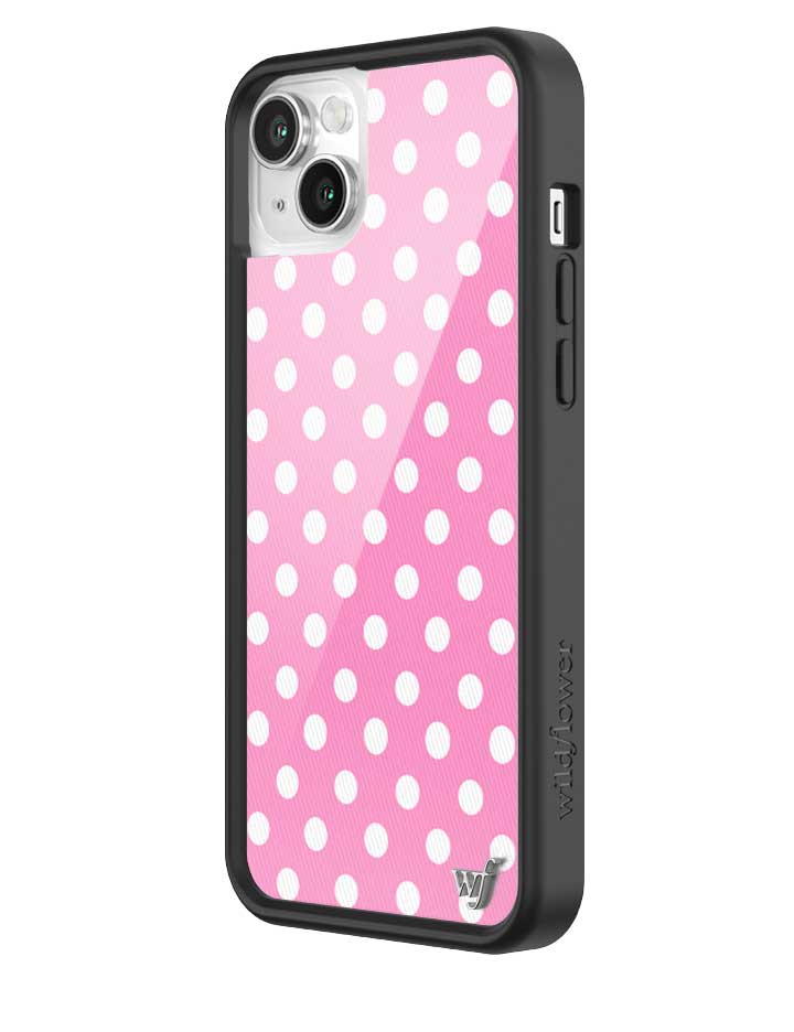 Polka Dot | Pink and White iPhone Case