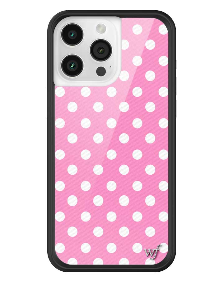 Polka Dot | Pink and White iPhone Case