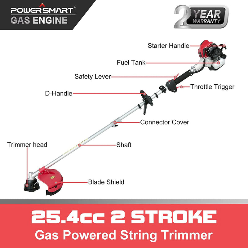 25.4cc 16" Gas String Trimmer & Edger PS4532