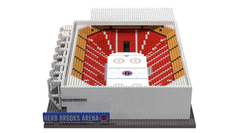 1980 Olympic Herb Brooks Arena Lake Placid Miracle on Ice BRXLZ Builder Set 12X10X3.5 Inches