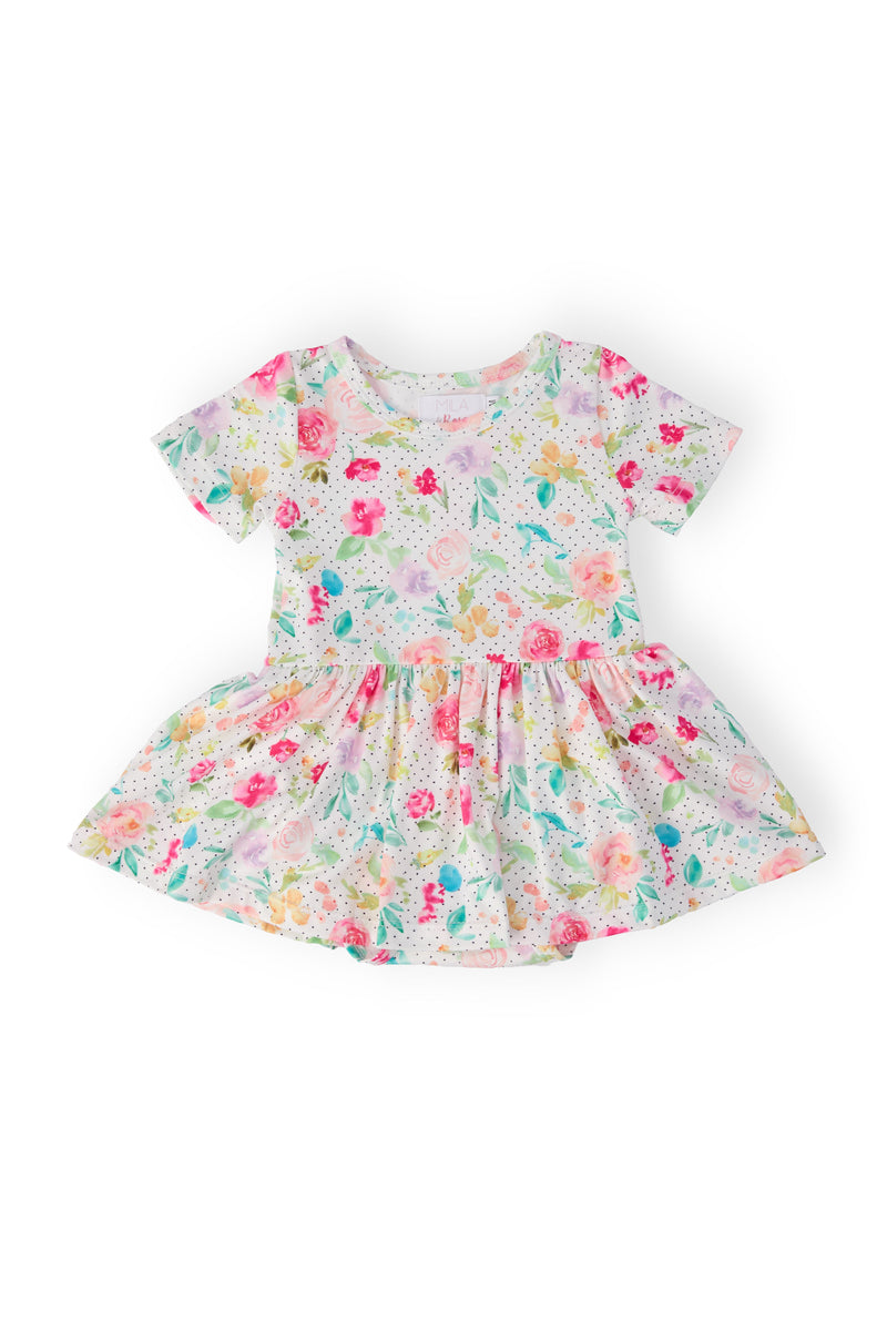 Painted Posies S/S Twirl Bodysuit