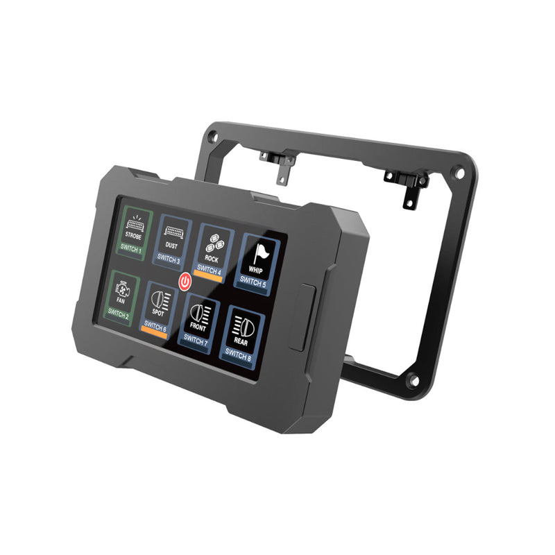 The Legend Panel with 4.3-inch Touchscreen for 8-Gang in-Car Power Switch Box