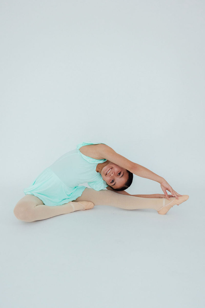 Pastel Green S/S Twirl Leotard