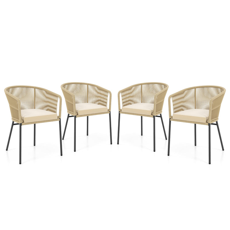 Patio Chairs Set of 4 with