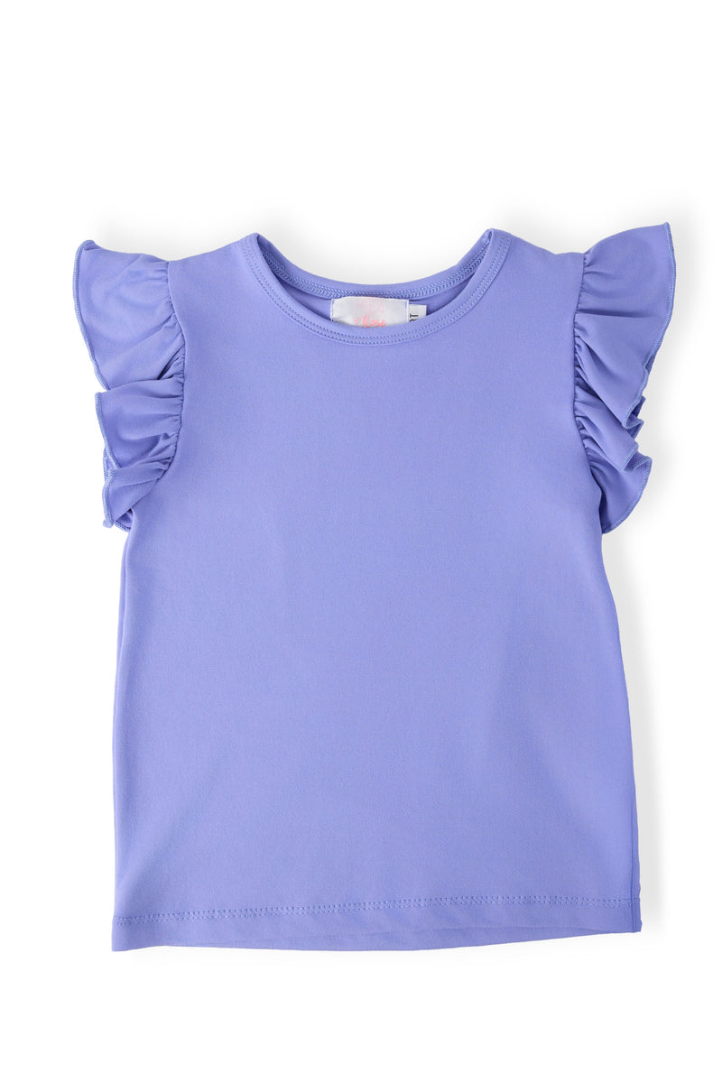 Periwinkle S/S Ruffle Tee