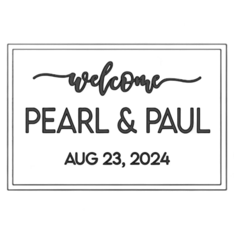 Personalized 20 x 30" Wedding Welcome Sign