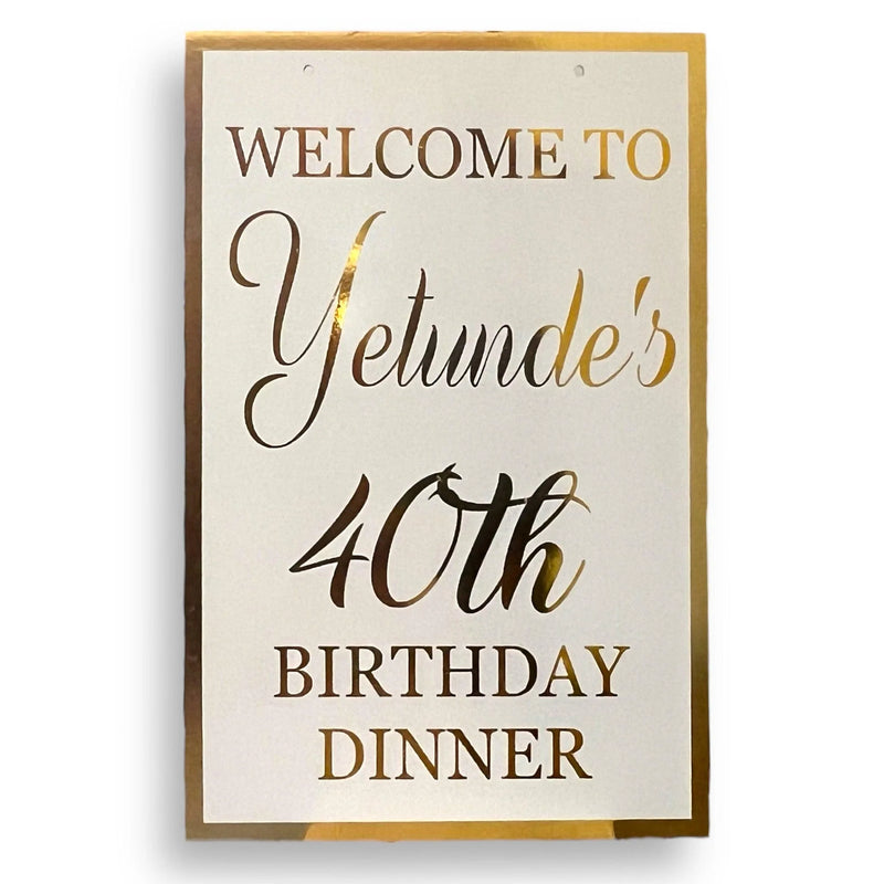 Personalized 20 x 30" Wedding Welcome Sign