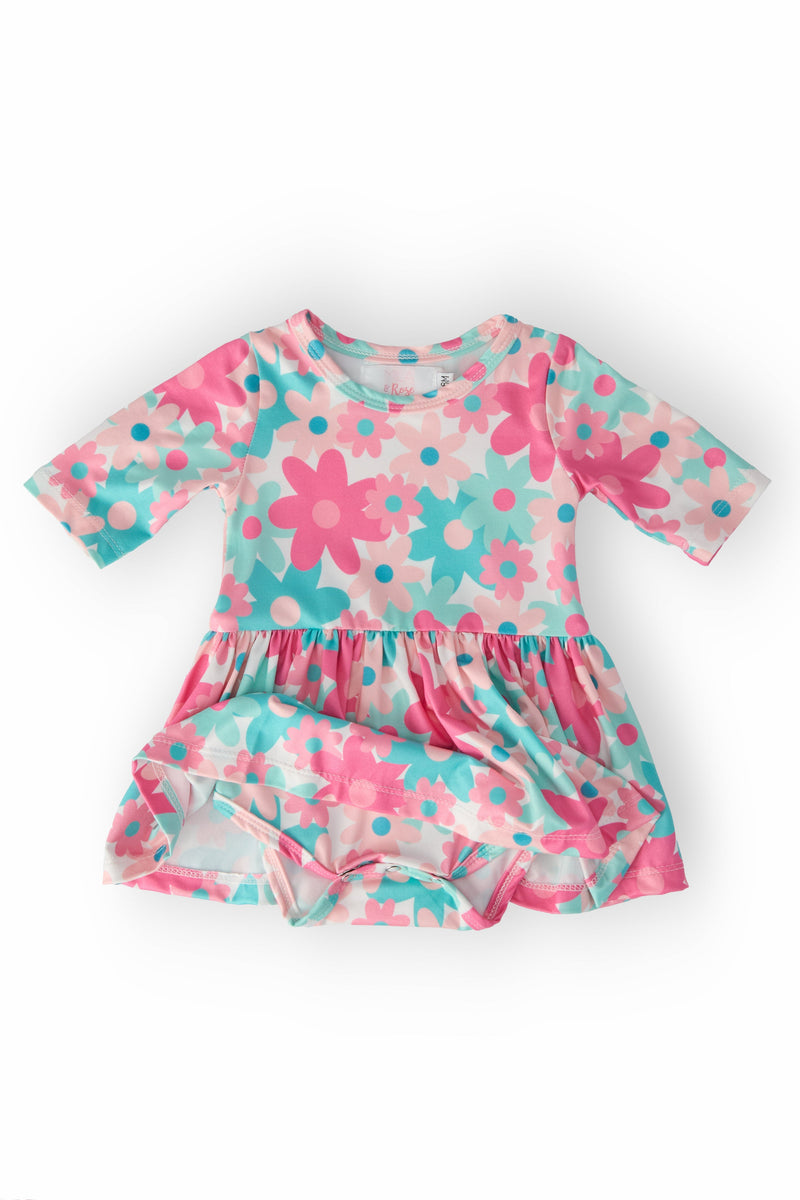 SALE Petal Perfection 3/4 Sleeve Twirl Bodysuit